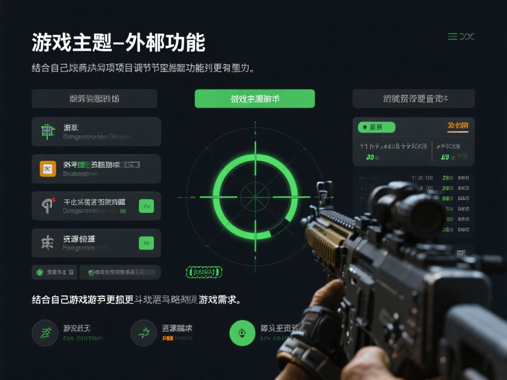 根据游戏类型选择外挂功能
结合自己擅长的项目调整